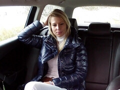 Very Horny Blonde Satisfies Cabbie's Demands With A Cock Up Her Wet Pussy - Adrien Aeriend