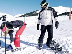 アナル, 黒人, ブロンド, フェラチオ, 中出し, 異人種間, タトゥー, オッパイの