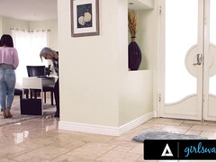 Scarlett Sage and Kenzie Taylor team up to save their marriage by fucking their Asian wife and busty Counselor Kimmy Kimm