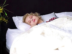 Blondine, Klaffend, Handjob, Masturbation, Milf, Höschen, Rasiert, Titten