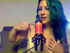 Chica, Tetas grandes, Latina, Masturbación, Mexicano, Tetas