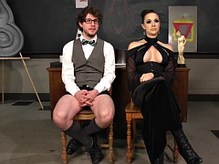 Sadomasochismus, Füsse, Weibliche domination, Hardcore, Strapon, Student, Lehrer, Spielzeuge