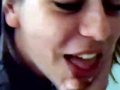 素人, ぽっちゃり, ブロンド, フェラチオ, イく瞬間