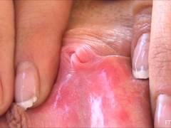 Nahaufnahme, Extrem, Klaffend, Masturbation, Orgasmus, Solo, Spielzeuge, Unter dem rock