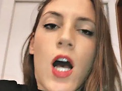 Leie, Schwarz, Braunhaarige, Paar, Hardcore, Lingerie, Pov, Titten