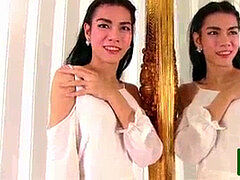 Asiatique, Masturbation, Transsexuelle, Timide, Solo