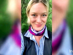 素人, ブロンド, Hd, アウトドア, 一人