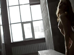 Leie, Blondine, Europäisch, Lingerie, Erotischer film, Solo, Titten