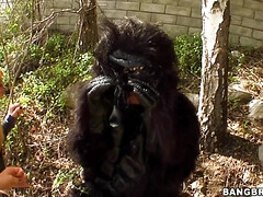 デカチン, 茶髪の, 巨乳な, イマラチオ, グループ, 手コキする, ティーン, 三人