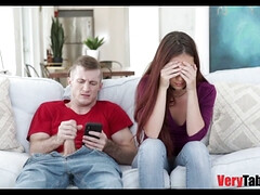 Pijpbeurt, Brits, Broeder, Bruinharig, Vingeren, Hd, Tiener, Tieten likken