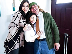 Awesome FFM sex with two hot ladies Nikki Zee and Amber Summe