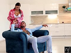 Большой член, Большие сиськи, Минет, Брюнетки, Семяизвержение, Хд, Оргазм, Кричащие