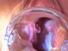 Brunette Japanese model gets toyed and fucked in a closeup