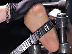 緊縛, 黒人, ボンデージ, 黒人, 足, フェティッシュ, 足フェチ