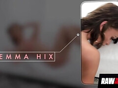 Emma Hix knows how to treat 2 rock rock hard knobs at the same time, with relief