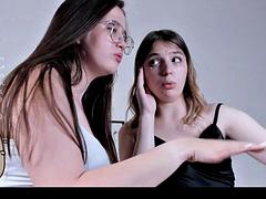 Enthousiasteling, Lieveling, Blond, Bruinharig, Tiener, Tieten likken