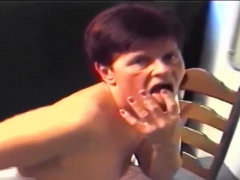 Cul, Brunette brune, Européenne, Mamie, Poilue, Masturbation, Jarretelles