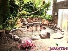 Asiático, Mamada, Grupo, Peludo, Hd, Japonés, Al aire libre