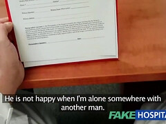 Bawdy mother i'd like to fuck sex junkie receives screwed by the doctor during the time that her spouse waits
