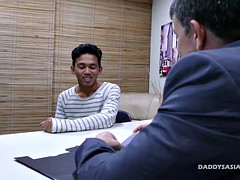 Asiático, Linda, Consolador, Erótico, Gay, Sexo duro, Interracial, Oficina