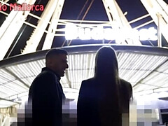 美女, デカ尻, デカチン, フェラチオ, 顔射, 公共, ラフ, ティーン