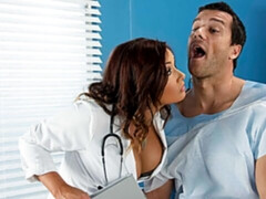 Anal, Gros seins, Sucer une bite, Médecin, Léchez, Chatte, Jarretelles, Uniforme