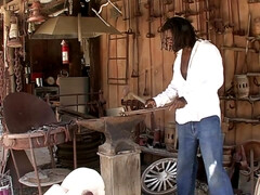 Cowgirl Brooklyn Night interracial porn video