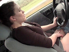 cutie Lou milking In The Car