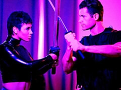 Amateur, Gros cul, Grosse bite, Brunette brune, En levrette, Masturbation, Seins naturels, Nénés