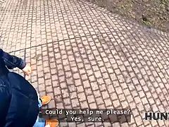 Gehörnter ehemann, Tschechisch, Freundin, Öffentlich, Realität, Schreiend, Tätowierung, Titten