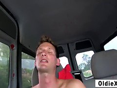 Granny gets sweaty in the van