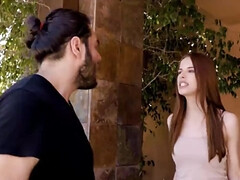 18 jaar, Hd, Likken, Kut duiken, Roodharige vrouw, Mager, Tiener, Tieten likken