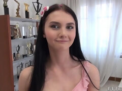 アナル, フェラチオ, 茶髪の, ダブル開発, 手コキする, ストリッピング, ティーン, 三人