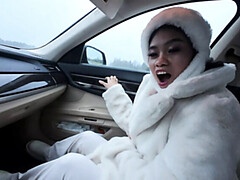 Enthousiasteling, Aziatisch, Badkamer, Pijpbeurt, Schattig, Klein, Mager, Tieten likken