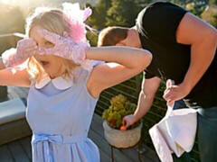 Blonde, Sucer une bite, Robe, Hard, Rasée, Maigrichonne, Adolescente