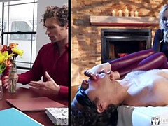 Grote kont, Grote lul, Blond, Diep in de keel, Dominante vrouw, Fetisj, Handbeurt, Tiener