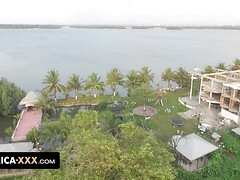 Schönheit, Grosse titten, Vollbusig, Klassisch, Kehlenfick, Schwarz, Hd, Muschi