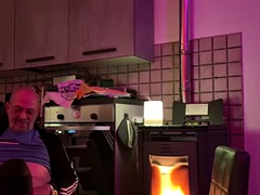 素人, ぽっちゃり, デカチン, カップル, 手コキする, ハードコア, キス, なめる