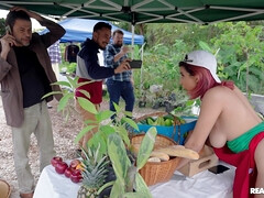 Секс без цензуры, На природе, Киски, Рыжие, Молоденькие
