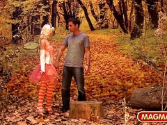 Blonde, Queue, En levrette, Faciale, Allemand, Embrassement, Masturbation, Monstre