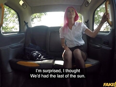 Seductive Pink Haired MILF horny xxx movie