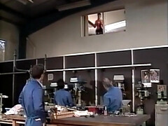 Naked Skinny Whores Share Thick Rod In The Locker Room