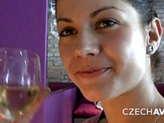 お尻, デカチン, フェラチオ, 茶髪の, バック, オマンコ, 剃毛, ガリガリ