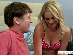 Gros cul, Grosse bite, Blonde, Queue, Hard, Léchez, Petite femme, Nénés