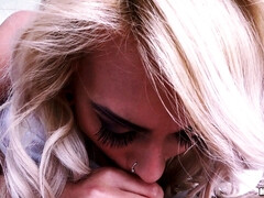 Janice Griffith loves sucking the big thing and licking balls