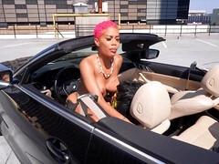 Ebony Bombshell Seduces with Wild Game Tease