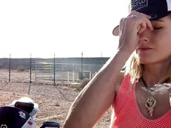 デカチン, フェラチオ, アウトドア, 公共