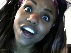 Amateur, Negro, Ébano, Solo, Camara web