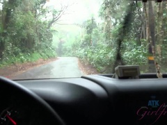 Blonde, Branlette thaïlandaise, Petite amie, Branlette thaïlandaise, De plein air, Petite femme, Pov, Maigrichonne