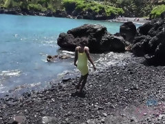 素人, 黒人, フェラチオ, アウトドア, 公共, オマンコ, 剃毛, 濡れ